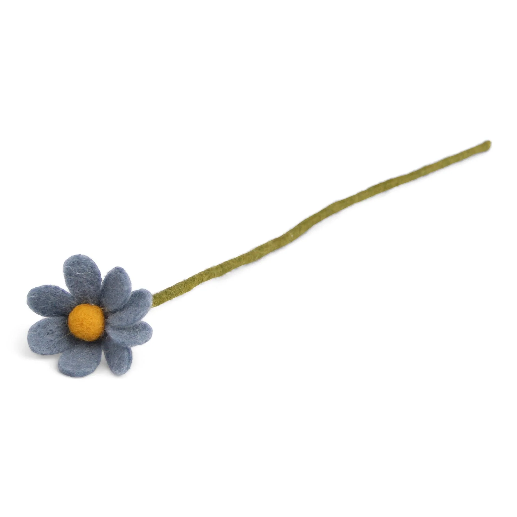 Gry & Sif Felted Wool Florals Anemone Flower - Sea Blue (30cm) - Image 2