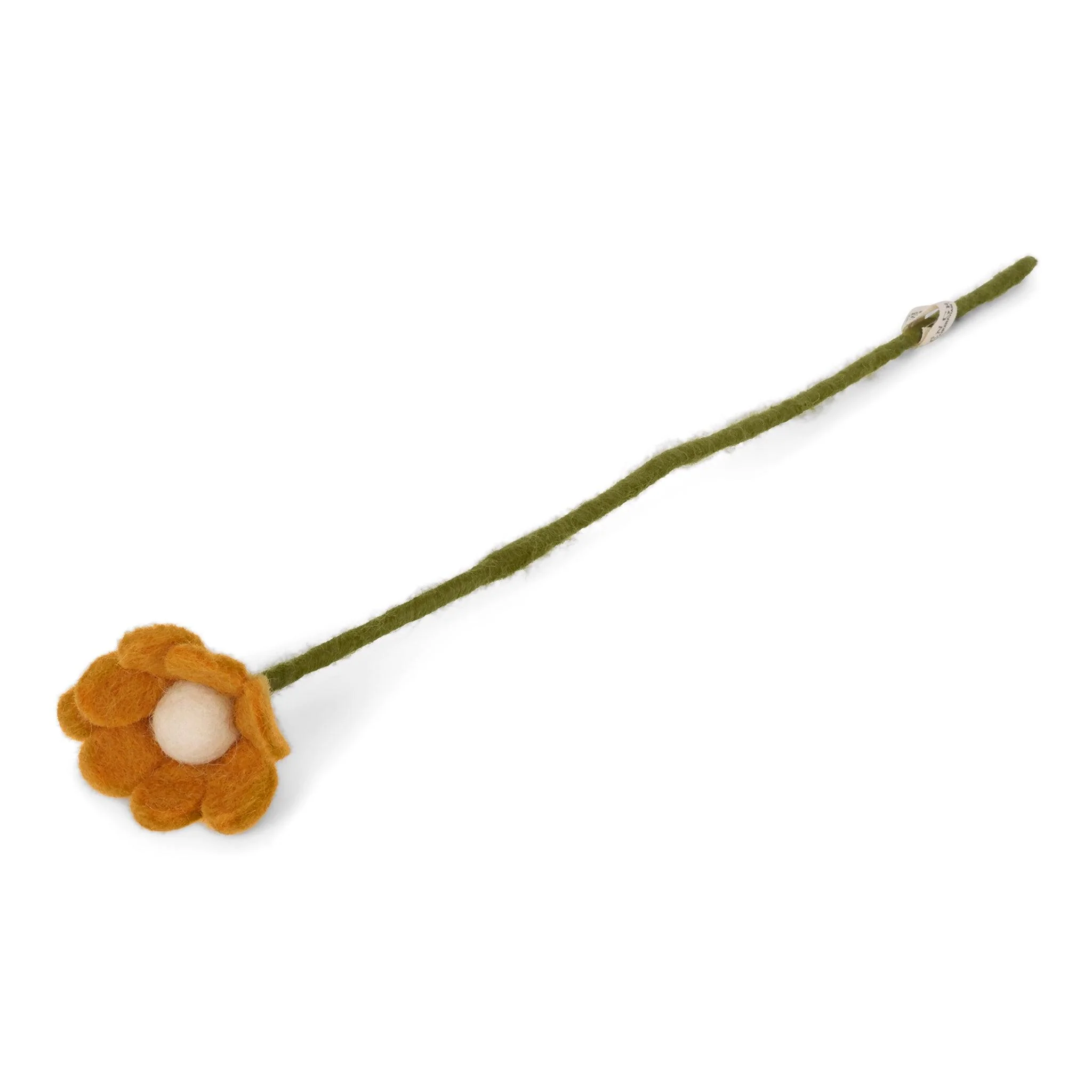 Gry & Sif Felted Wool Florals Anemone Flower - Yellow (30cm) - Image 2