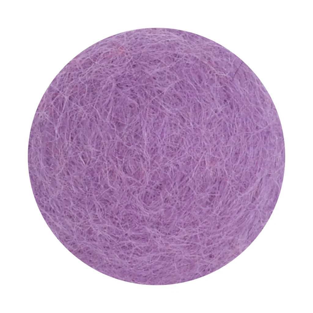 Gry & Sif Felted Wool Florals Flower Light Purple - (3 cm Diameter) - Image 2