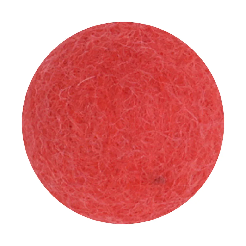 Gry & Sif Felted Wool Florals Flower Melon - (2cm Diameter) - Image 2