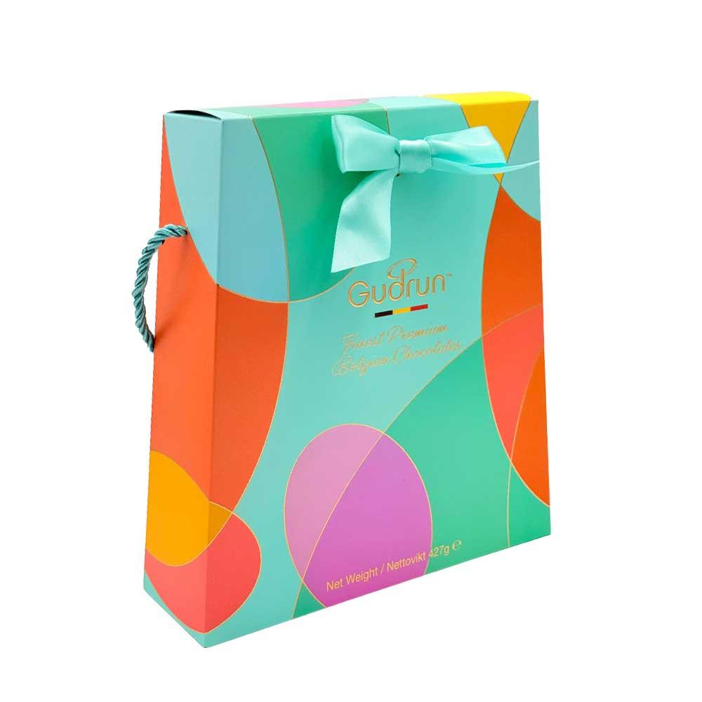Gudrun Finest Belgian Chocolates Gift Box in Teal (427g)