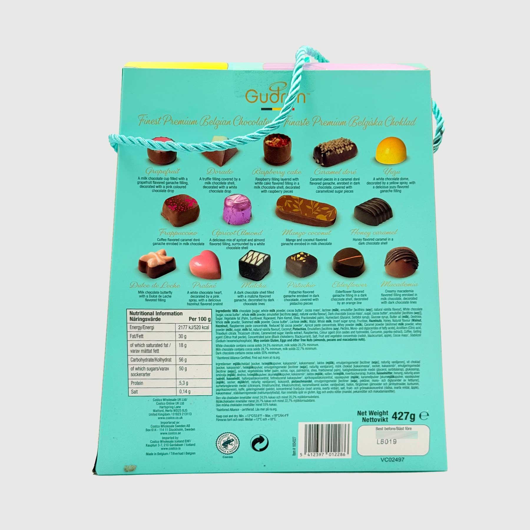 Gudrun Finest Belgian Chocolates Gift Box in Teal (427g) - Image 2