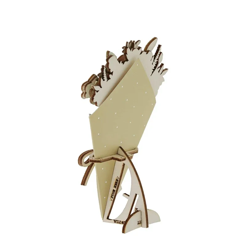 Happy Birthday 3D Flower Figurine Card (10cm) - Image 7