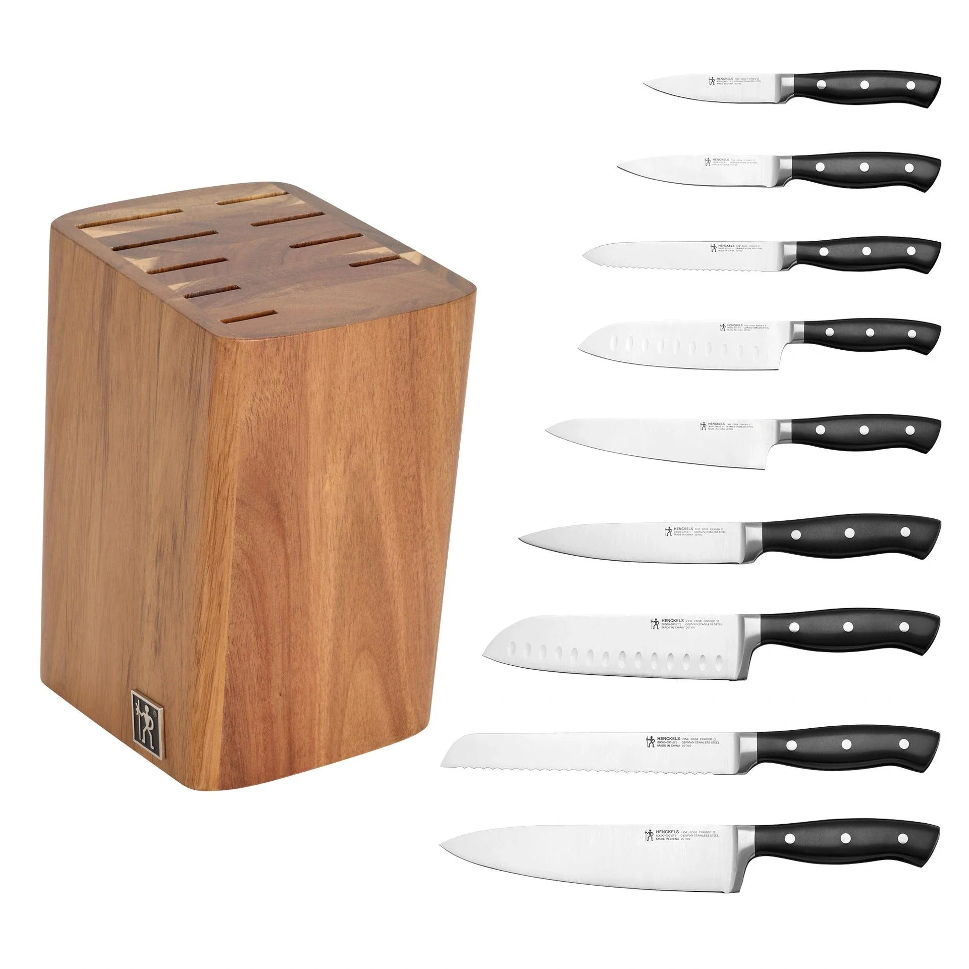 Henckels Fine Edge Forged 10-piece German Steel Knife Block Set - Image 3