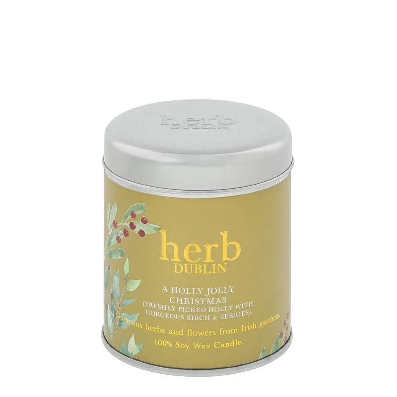 Herb Dublin - Holly Jolly Christmas Candle Tin - Image 3