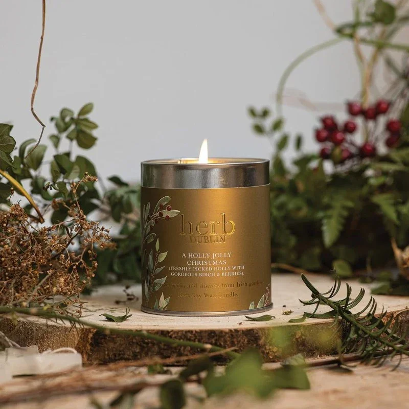Herb Dublin - Holly Jolly Christmas Candle Tin - Image 5