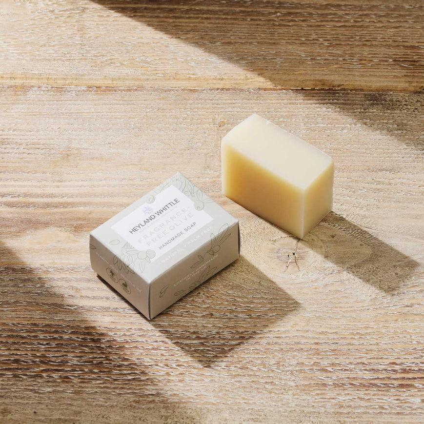 Heyland & Whittle Fragrance-Free Olive Palm Free Soap (45g) - Image 2