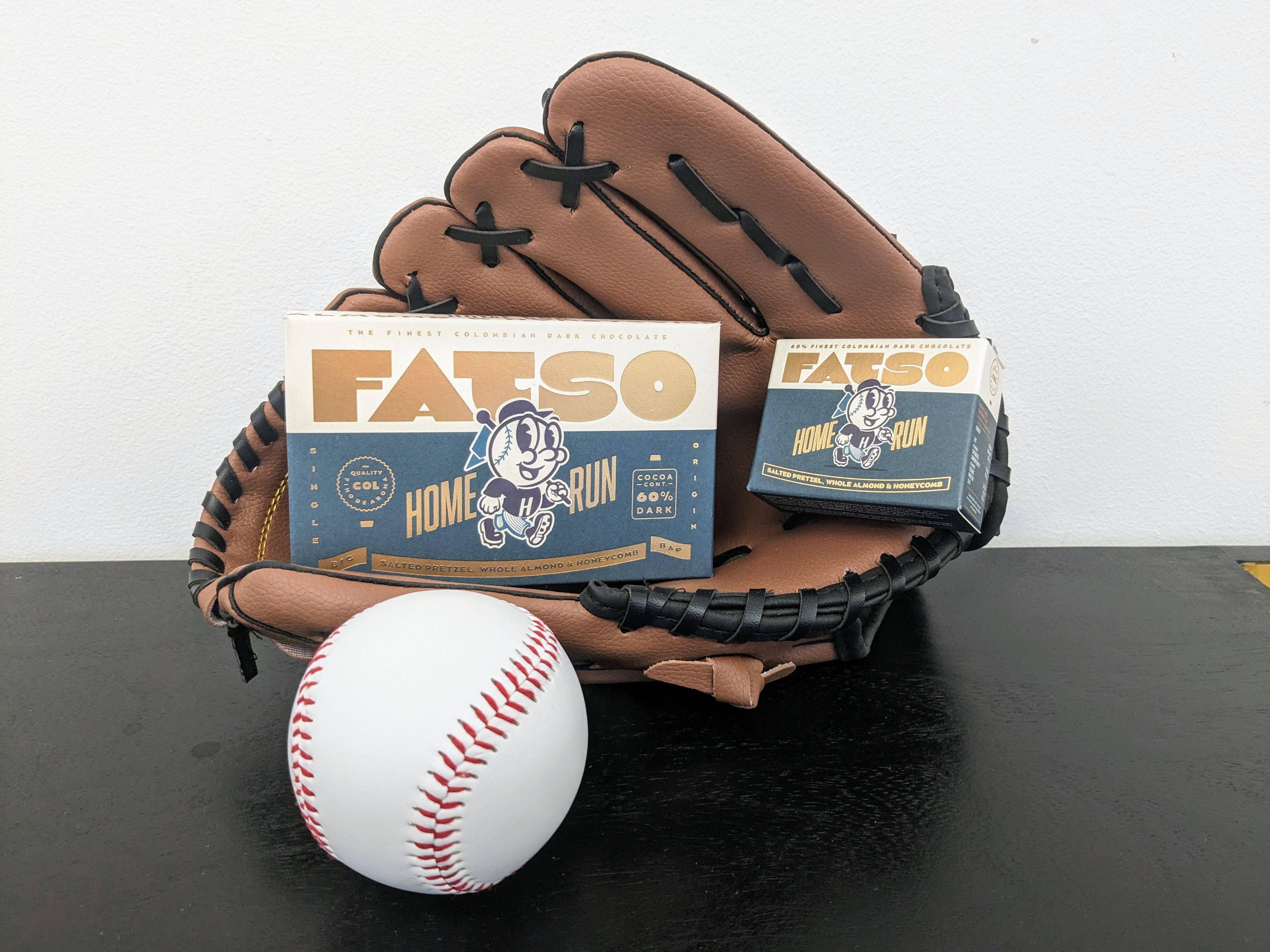 Fatso Home Run - 60% Dark Chocolate Vegan Chunky Bar (40g) - Image 2