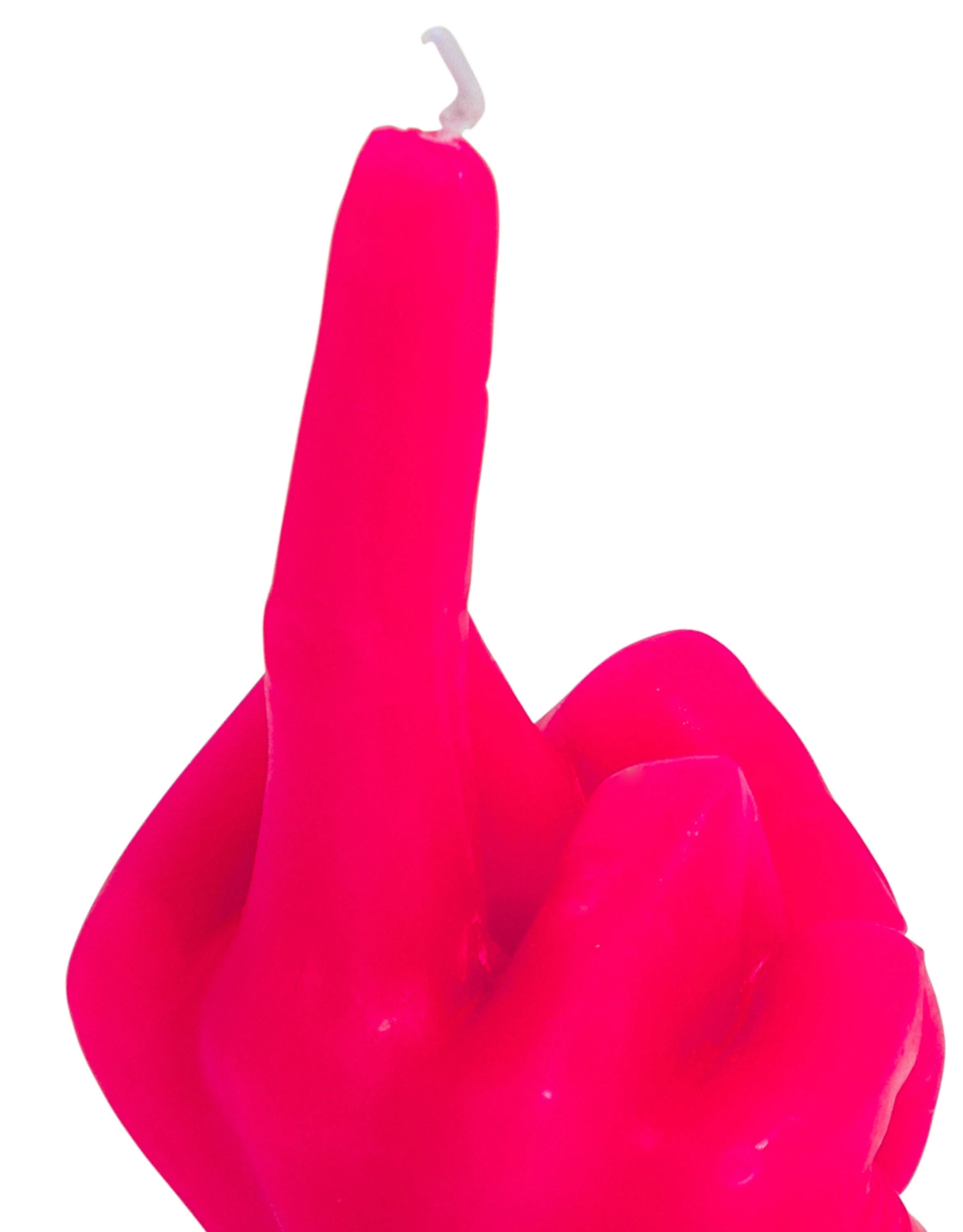 Hot Pink Hand Gesture Candle (16.5cm) - Image 3