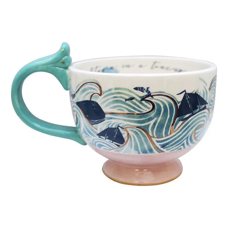 House Of Disaster By The Sea Storm Tea Cup With Gift Box - Image 4