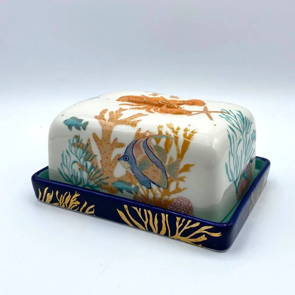 House Of Disaster Coral Lobster Butter Dish - Image 2