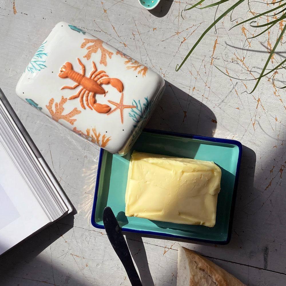 House Of Disaster Coral Lobster Butter Dish - Image 3