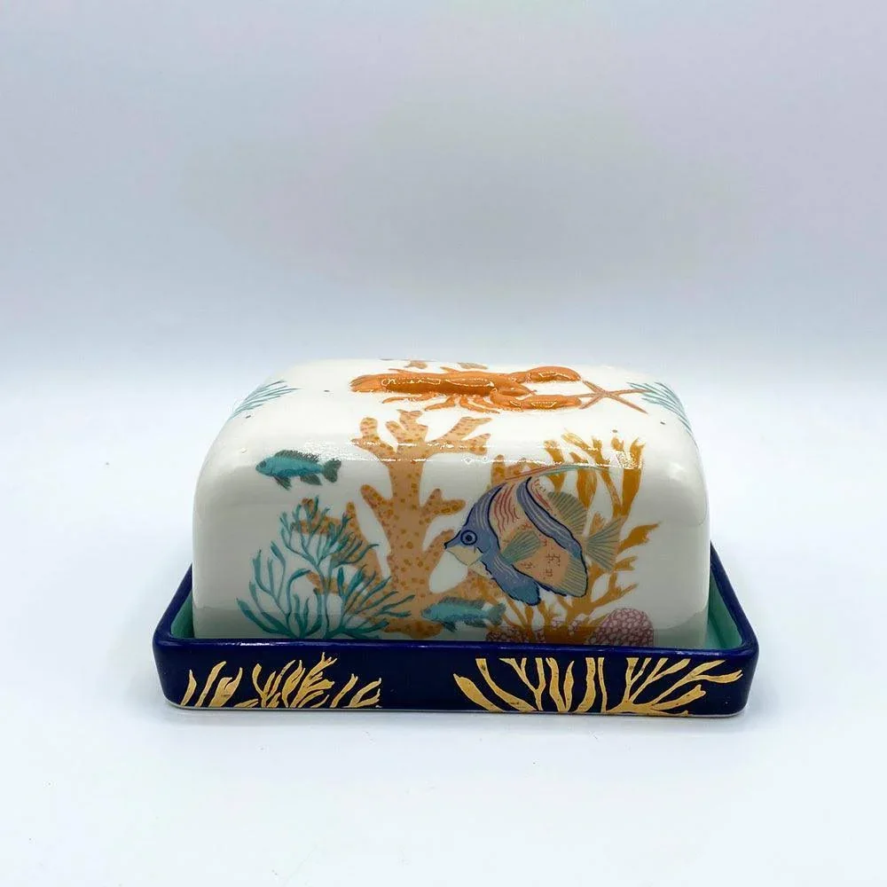 House Of Disaster Coral Lobster Butter Dish - Image 4