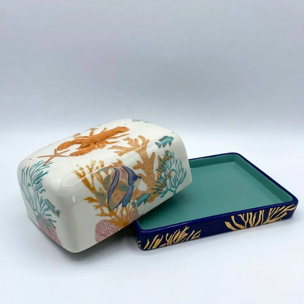 House Of Disaster Coral Lobster Butter Dish - Image 7