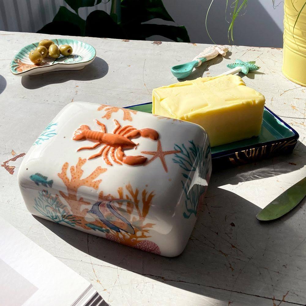 House Of Disaster Coral Lobster Butter Dish - Image 8
