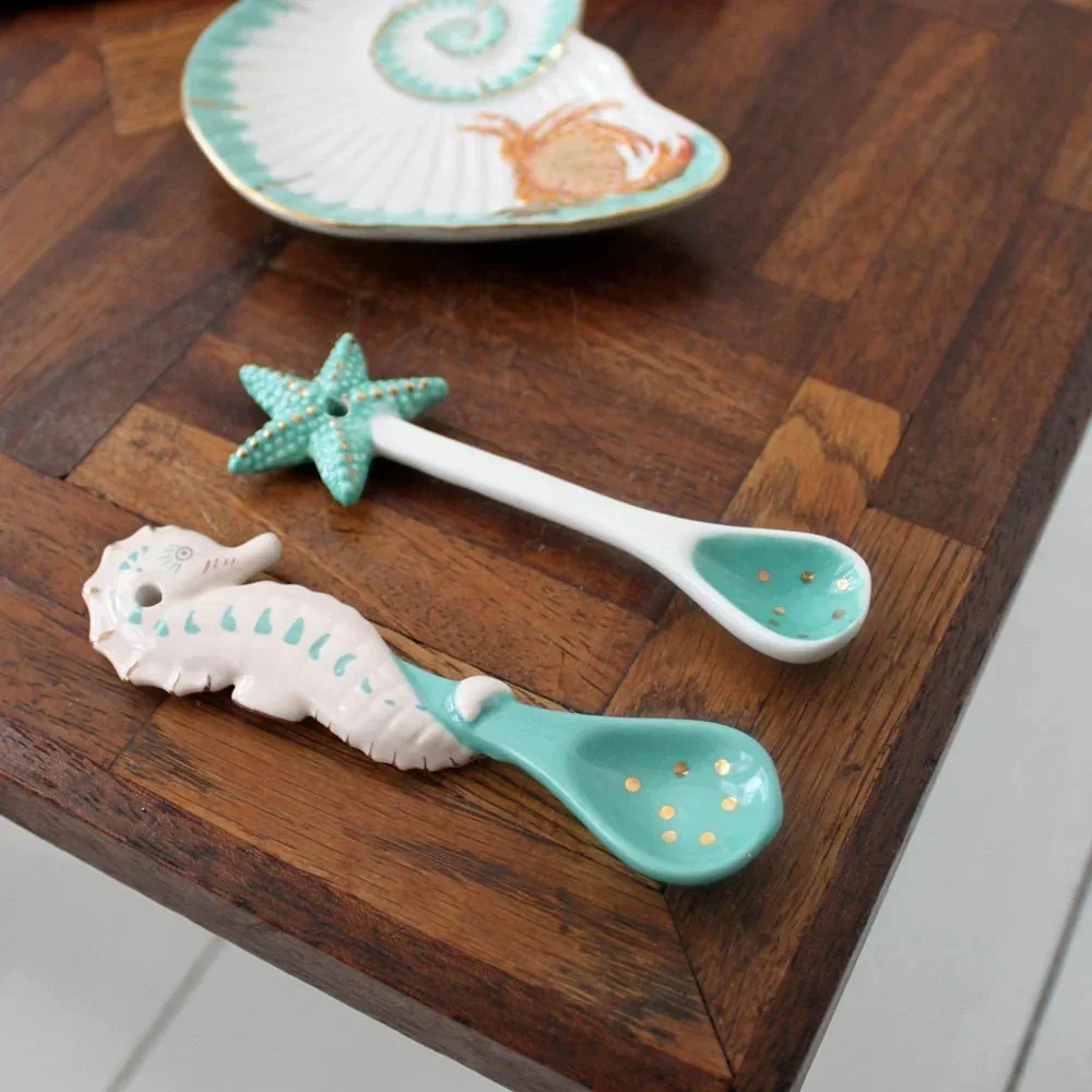 House of Disaster Coral Seahorse and Starfish Spoon Set - Image 2
