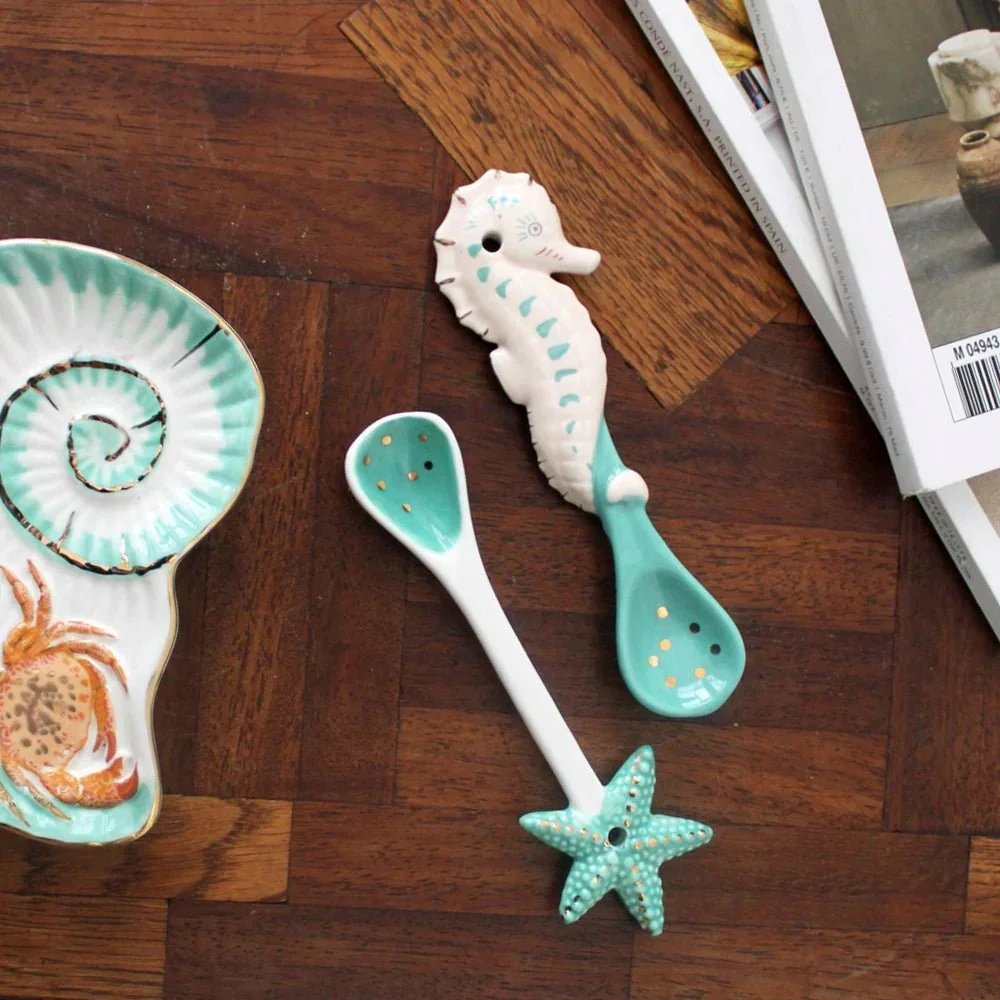 House of Disaster Coral Seahorse and Starfish Spoon Set - Image 3