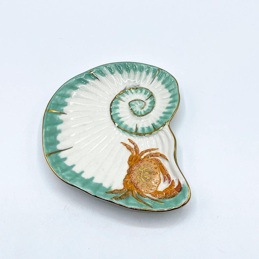 House Of Disaster Coral SeaShell & Crab Dish - Image 5