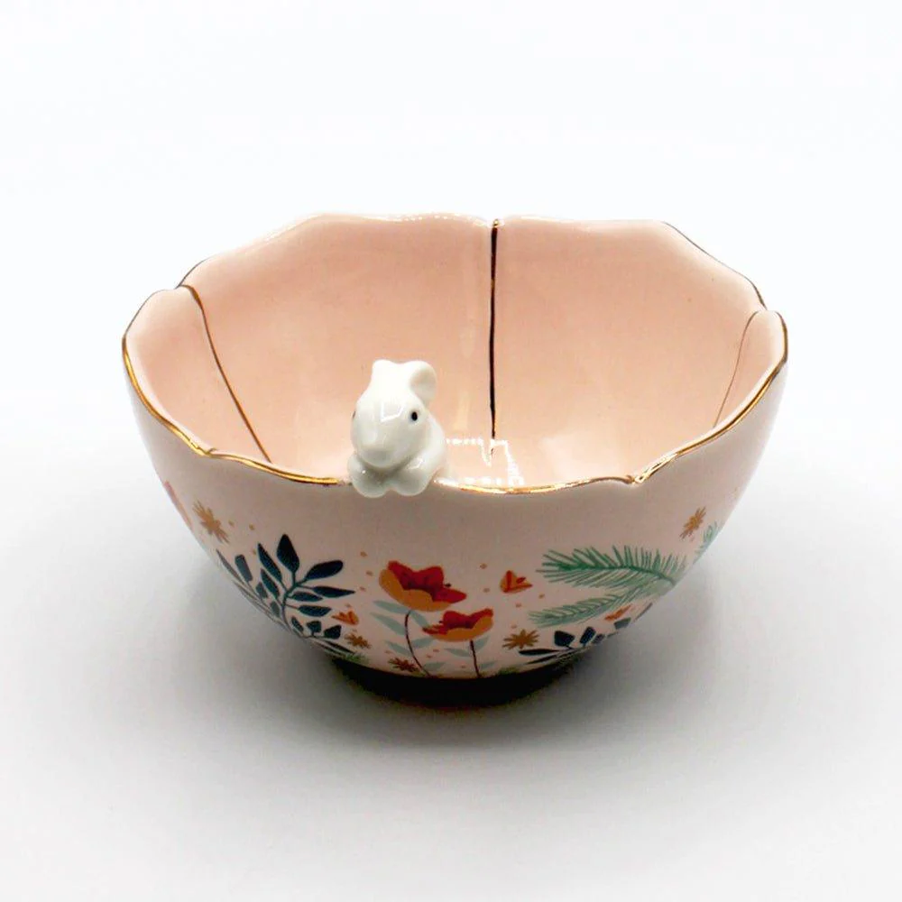 House Of Disaster Secret Garden Rabbit Bowl (15cm) - Image 3
