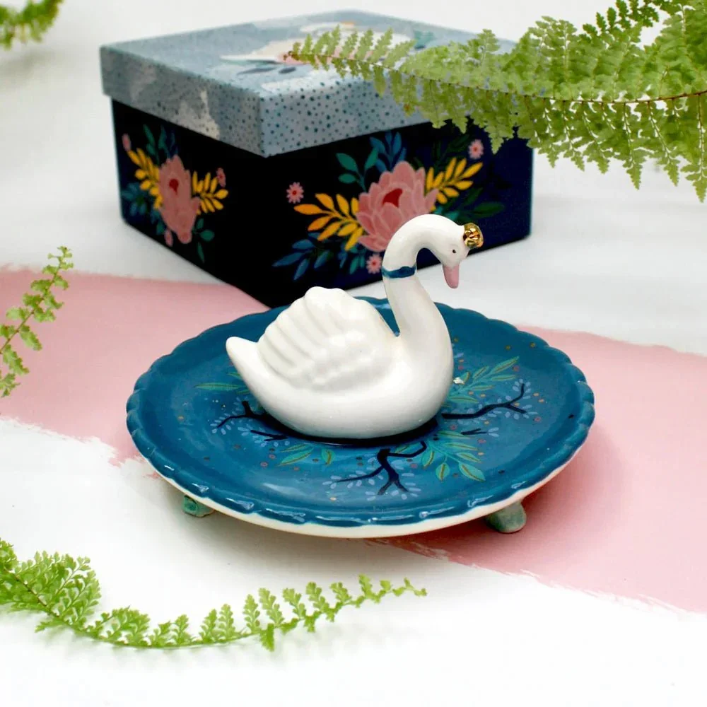 House of Disaster Secret Garden Swan Trinket Dish - Image 2