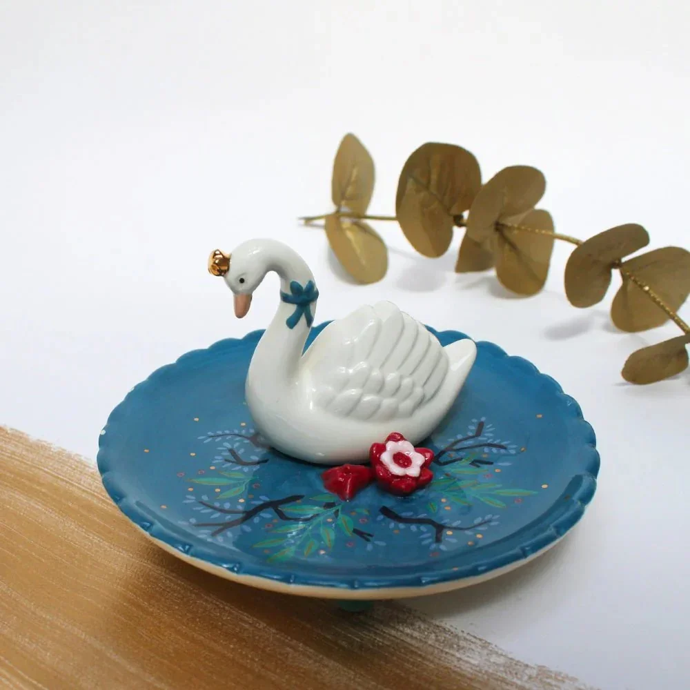 House of Disaster Secret Garden Swan Trinket Dish - Image 3