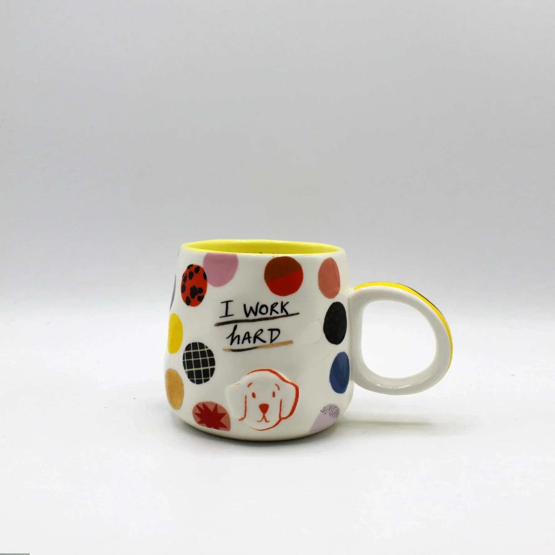 House Of Disaster Small Talk 'I Work Hard' Dog Cup - Image 3
