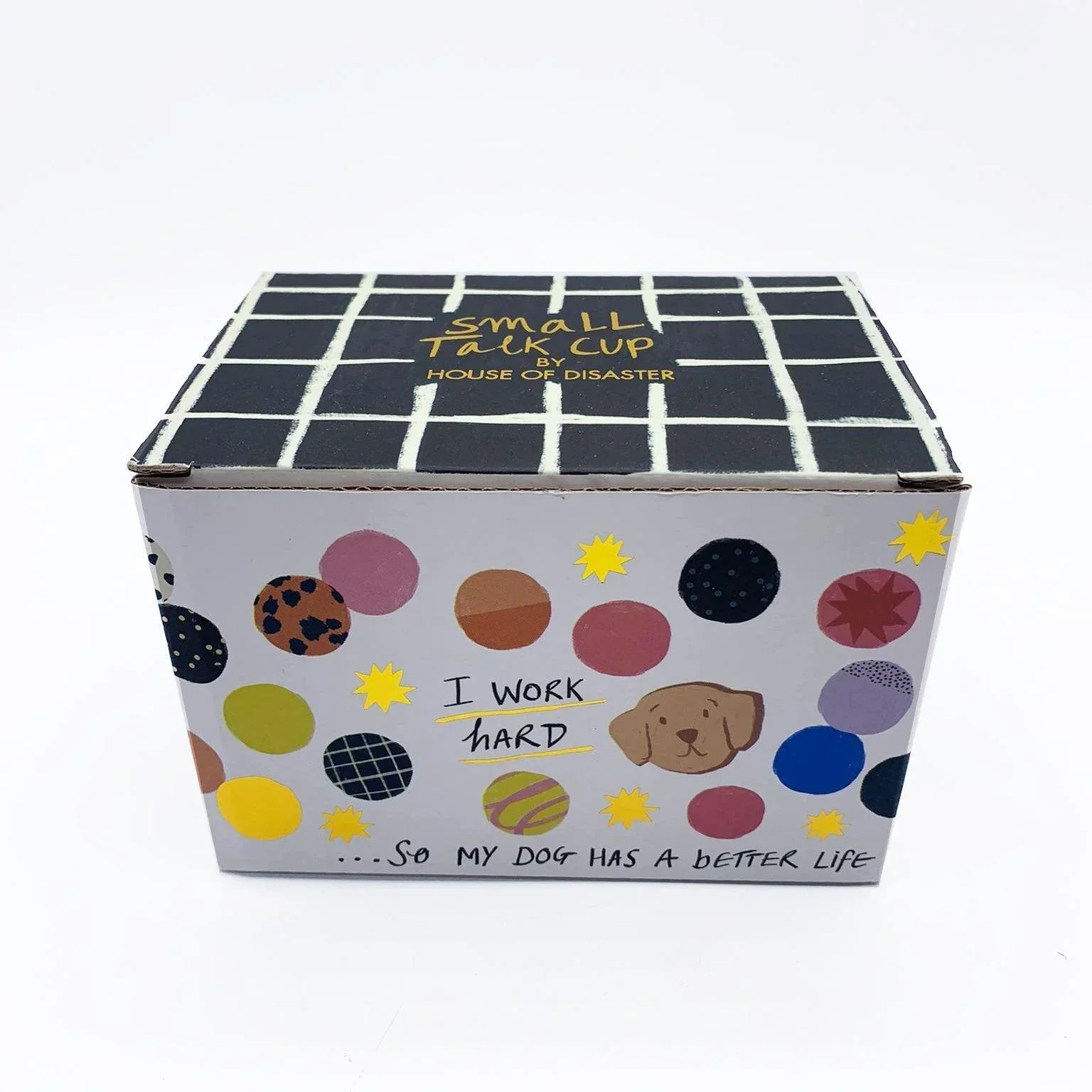 House Of Disaster Small Talk 'I Work Hard' Dog Cup - Image 9