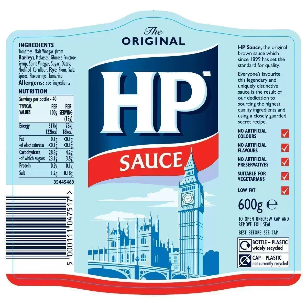 HP Brown Sauce (600g) - Image 3