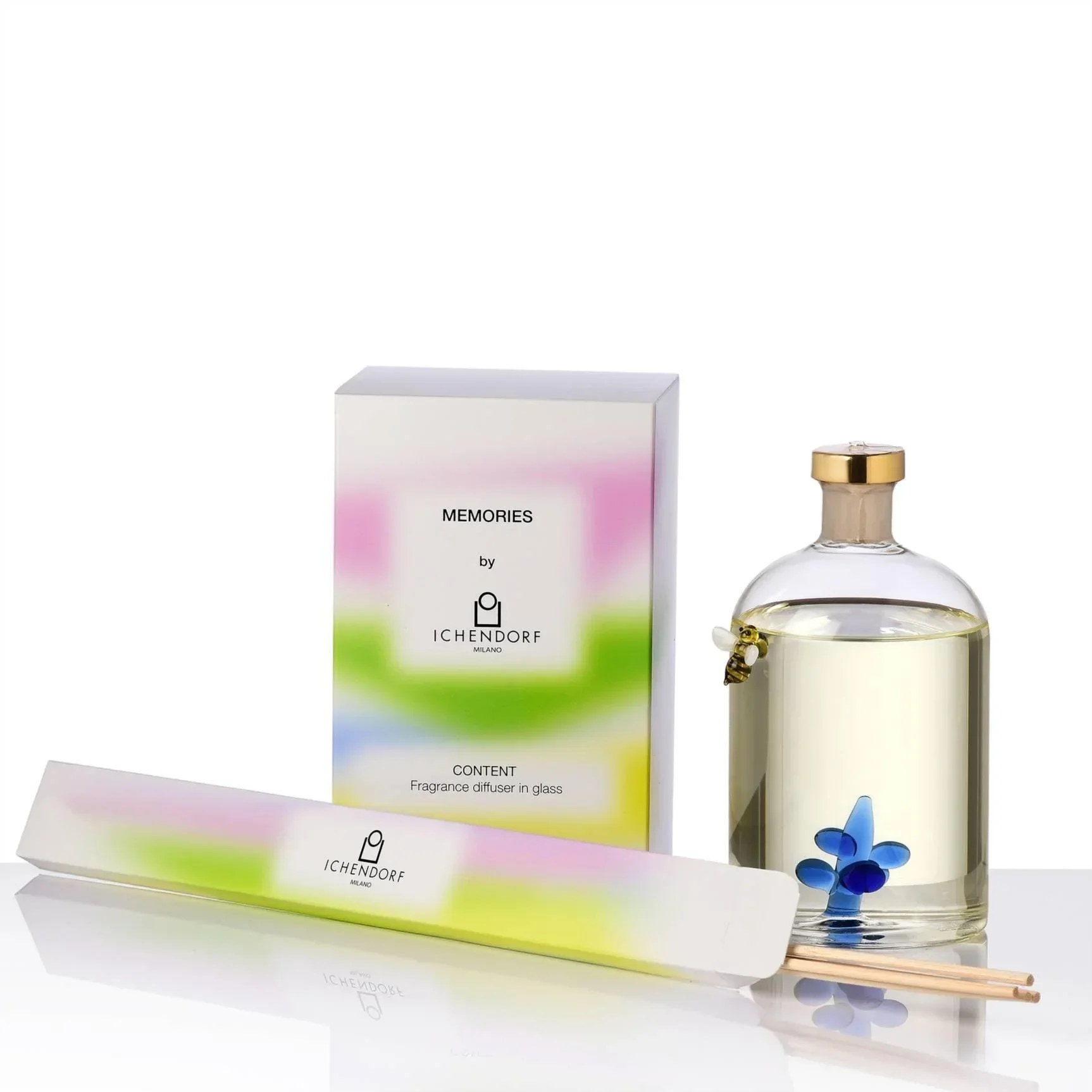 Ichendorf Milano Bee & Dew Glass Diffuser Bottle (500ml) - Image 2