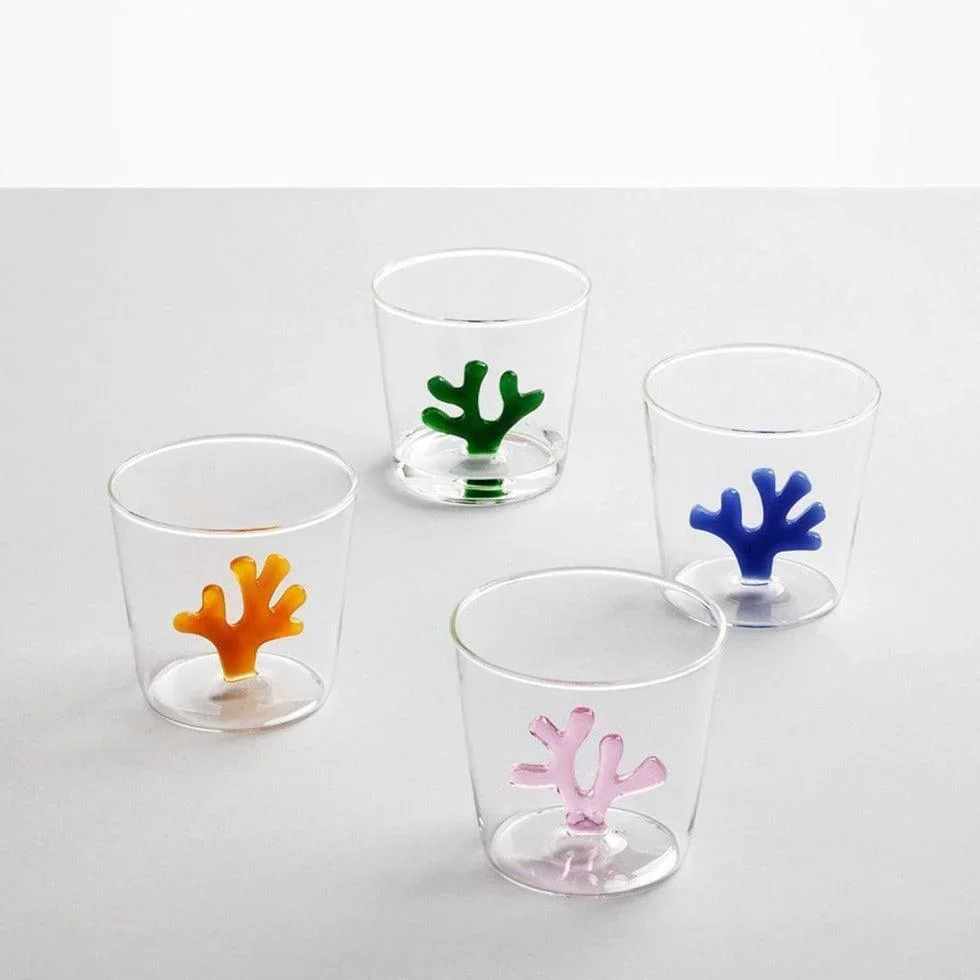 Ichendorf Milano Blue Coral Glass Tumbler (350ml) - Image 2