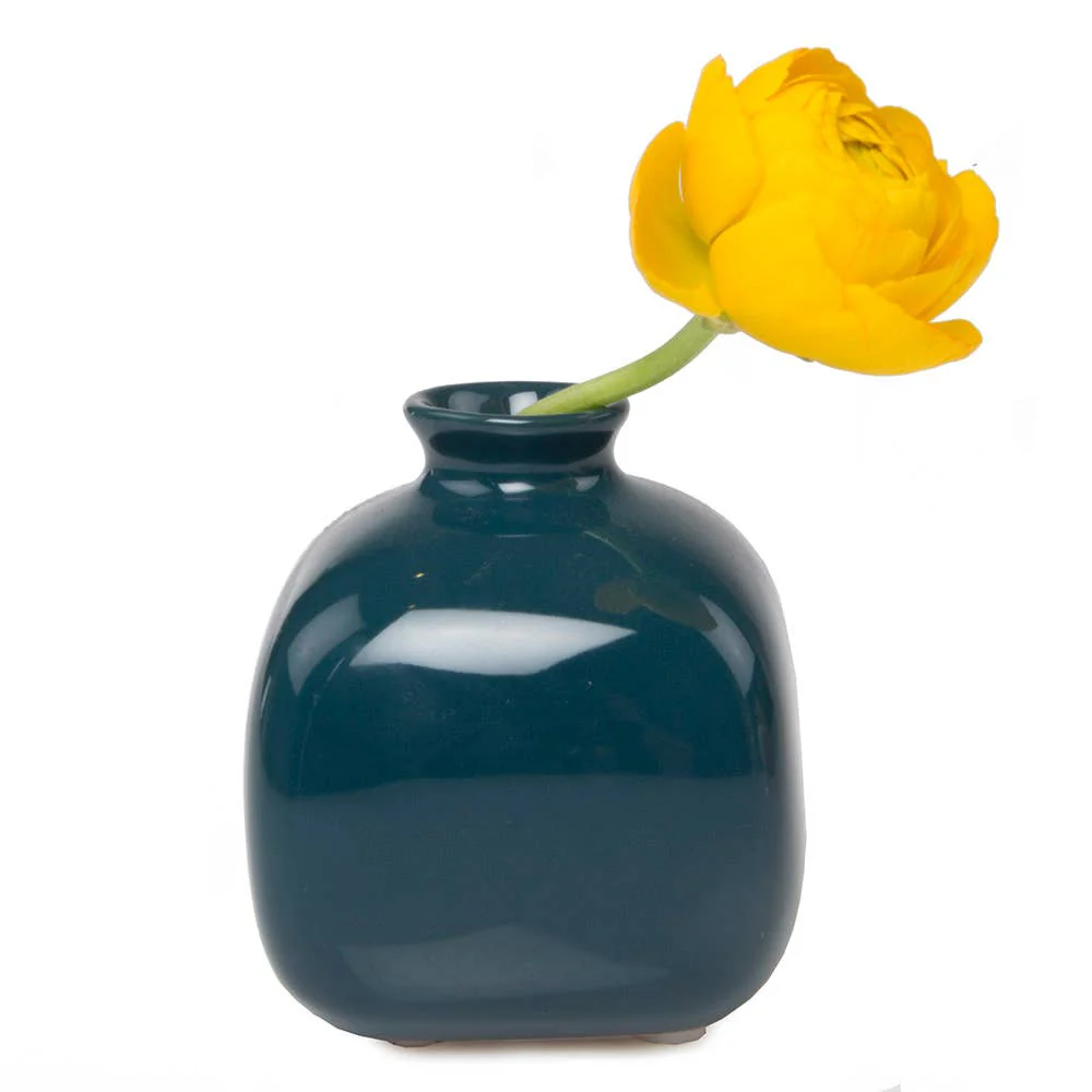 Chive Inkwell Ceramic Hand Made Bud Vase - Black - Image 4