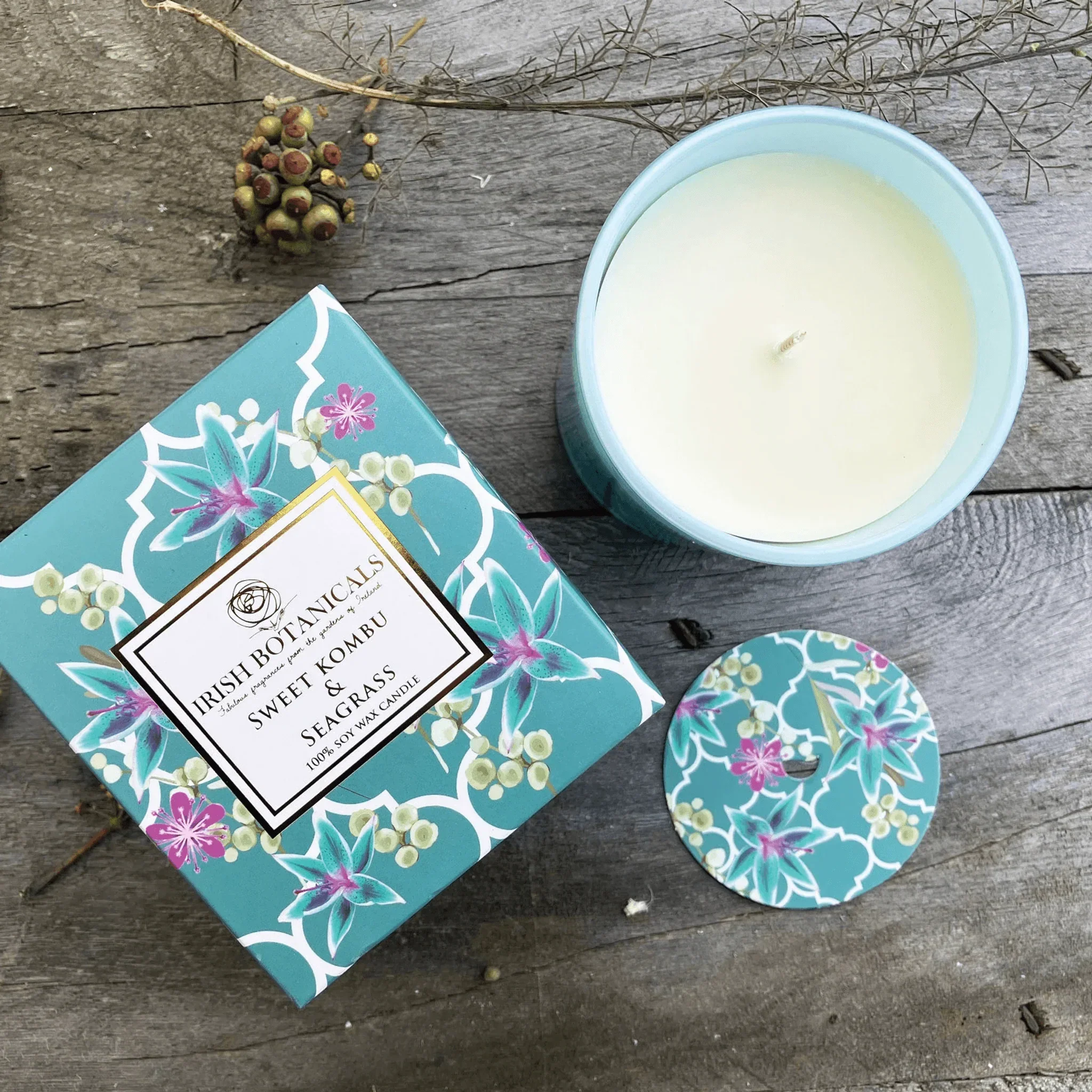 Irish Botanicals Candles - Kombu And Irish Seagrass - Image 4