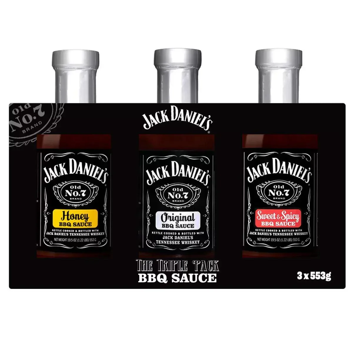 Jack Daniel's BBQ Sauce Variety Pack (3x553g)