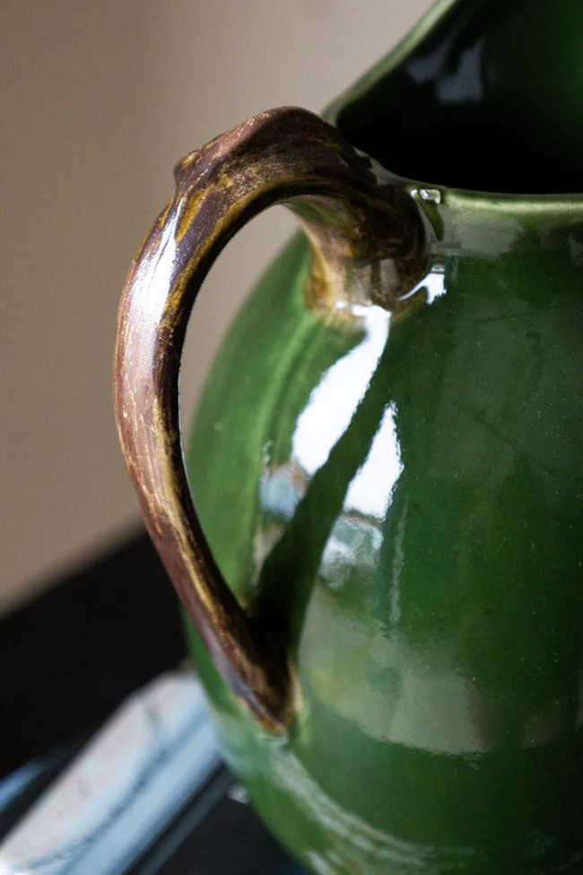 Candlelight Jug Reactive Glaze - Olive - Image 3