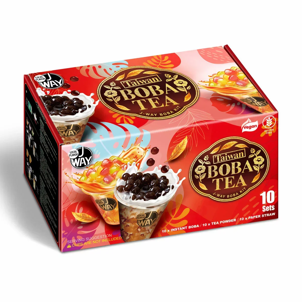 JWAY 5 Flavours Taiwan Boba Tea Kit - 10 Sets - Image 2