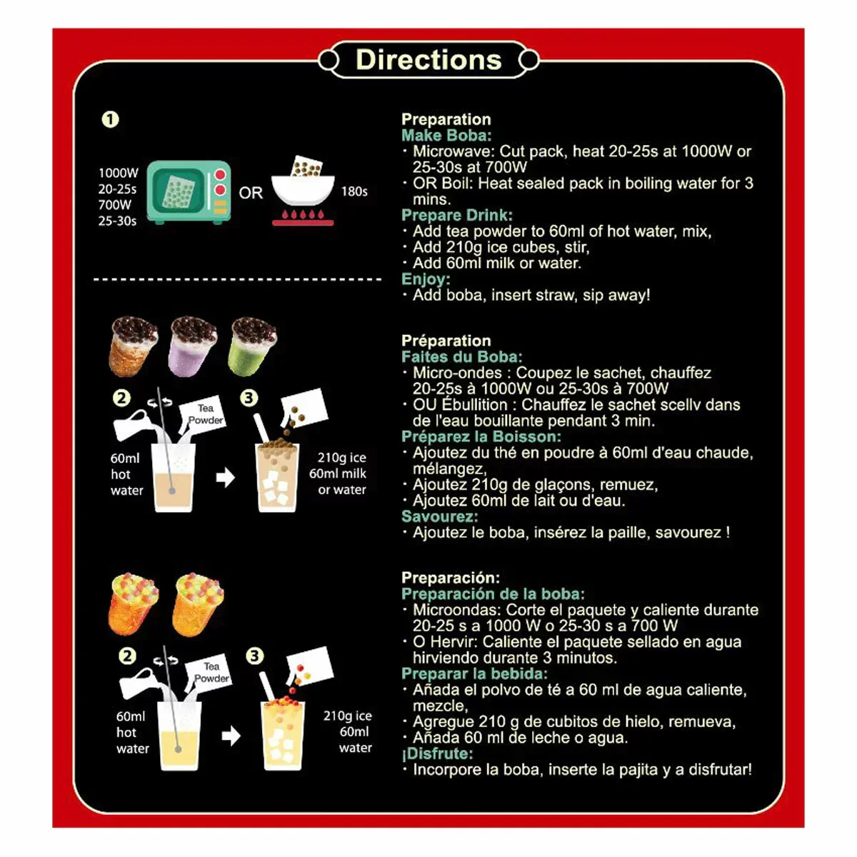 JWAY 5 Flavours Taiwan Boba Tea Kit - 10 Sets - Image 5