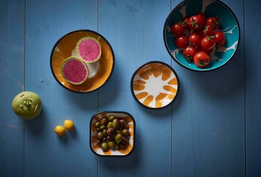 Kapka - A Little Colour Enamel Round Meze Plate - Blue (12cm) - Image 4