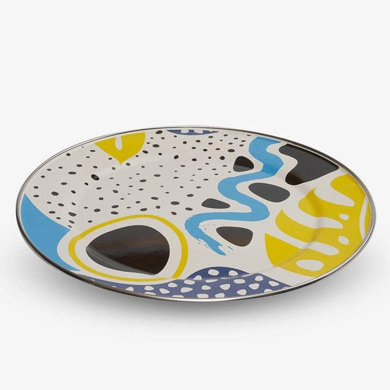 Kapka - Flashback Enamel Serving Plate (30cm)
