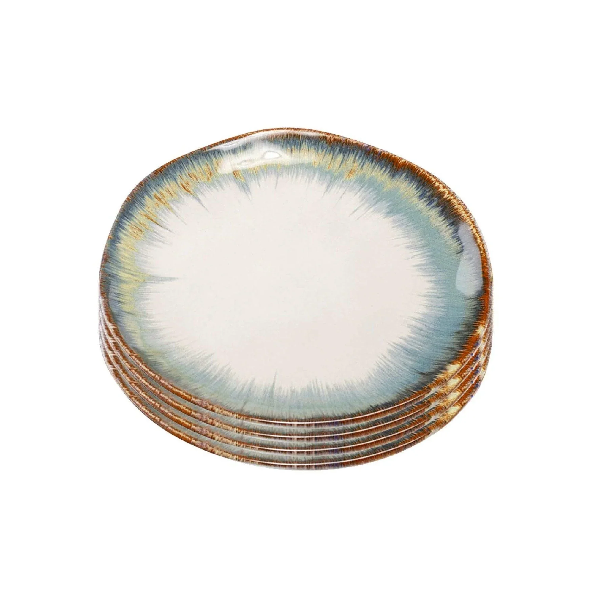 Kare Design - Plate Laguna Blue 20cm (set of 4)
