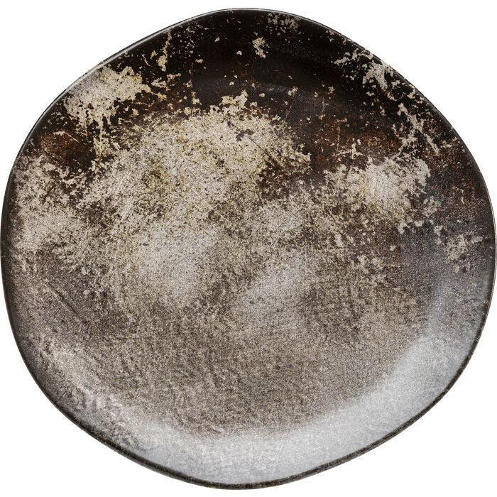 Kare Design - Plate Savannah Brown/Grey Matt 26cm (set of 4) - Image 2