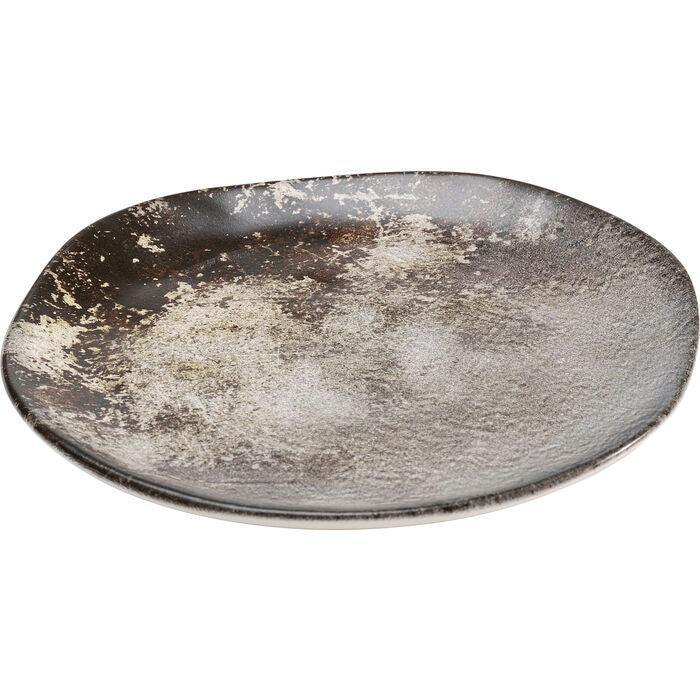 Kare Design - Plate Savannah Brown/Grey Matt 26cm (set of 4) - Image 3