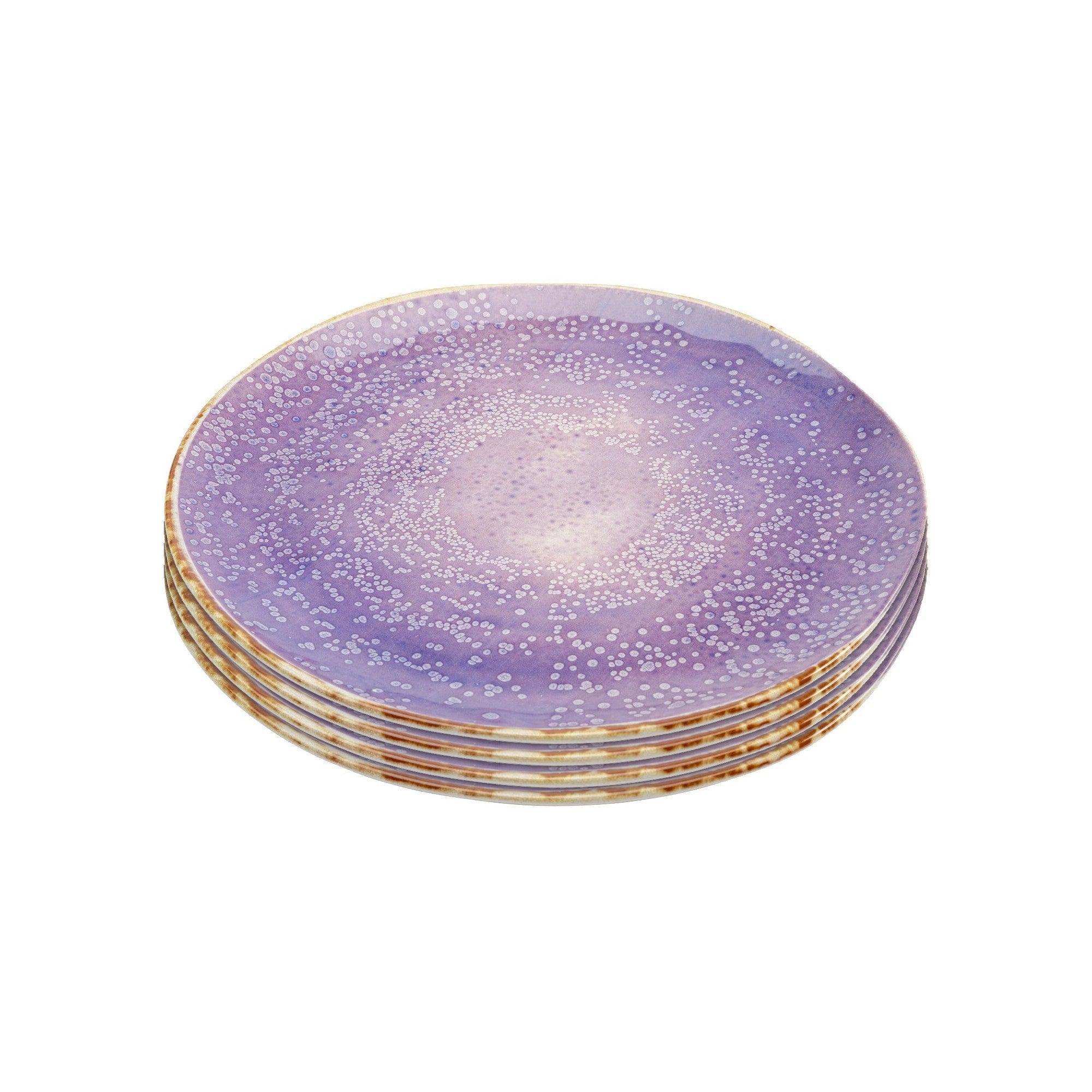 Kare Design - Plate Shirley Violet 26cm (set of 4)