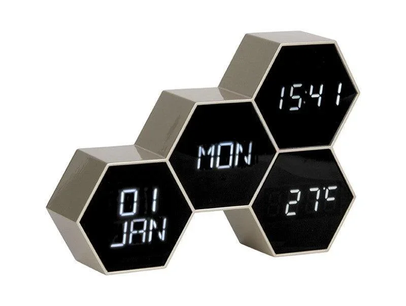 Karlsson Alarm Clock Six In The Mix - Gold