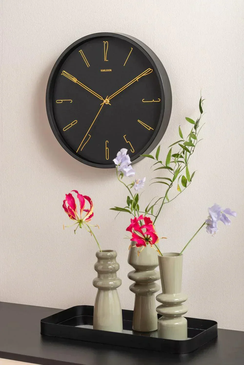 Karlsson Belle Numbers Wall Clock 35cm - Black - Image 4