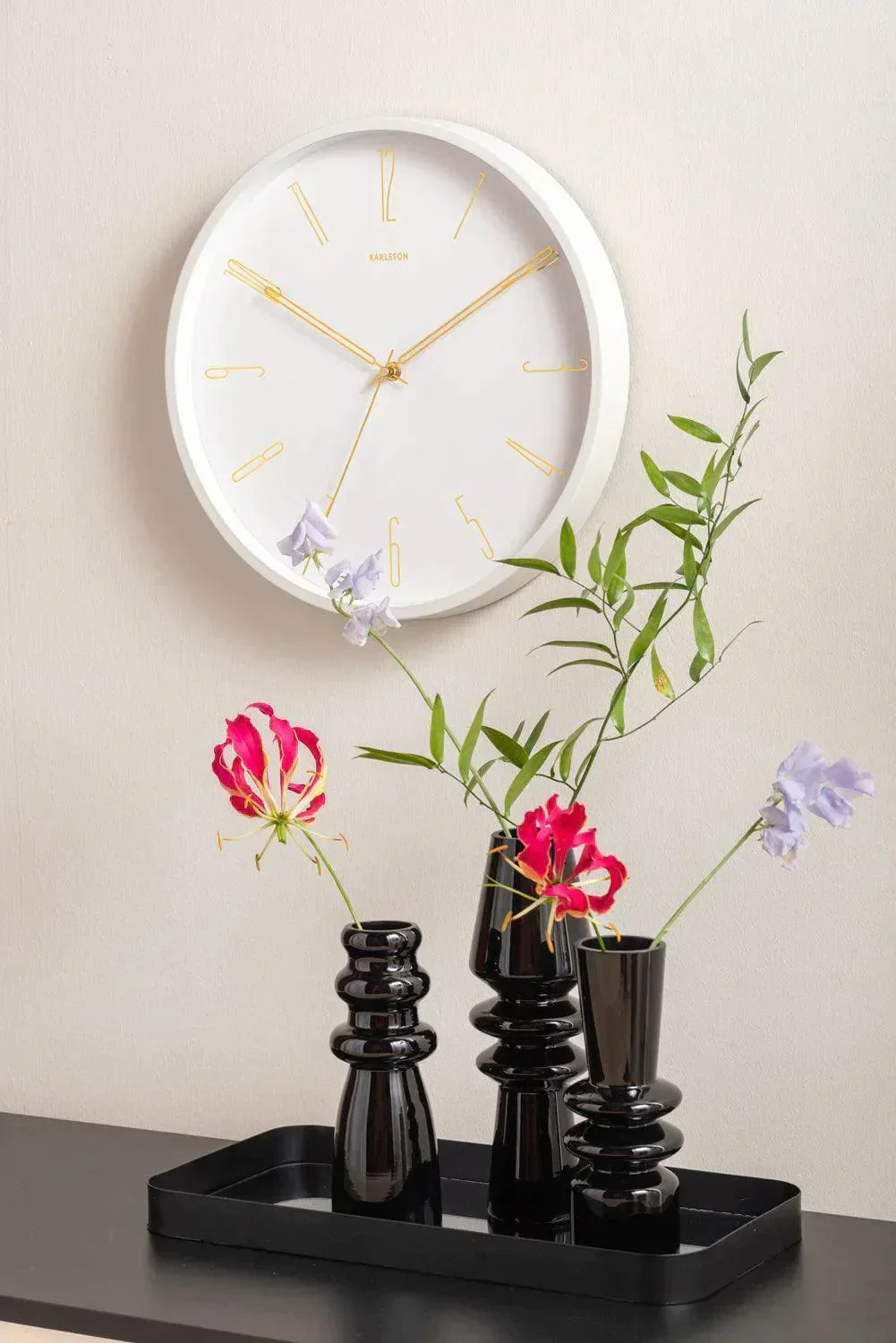 Karlsson Belle Numbers Wall Clock 35cm - White - Image 4