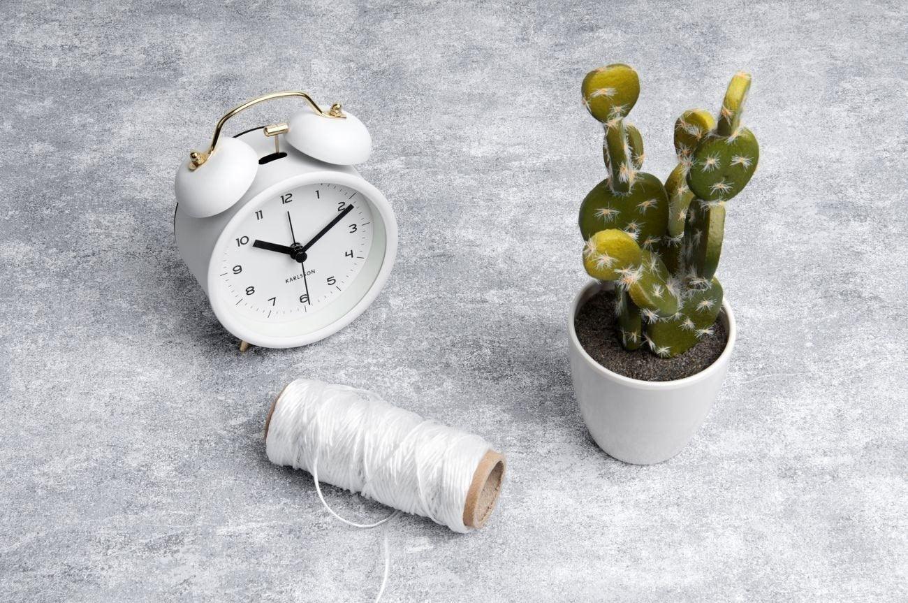 Karlsson Classic Bell Alarm Clock - White - Image 3