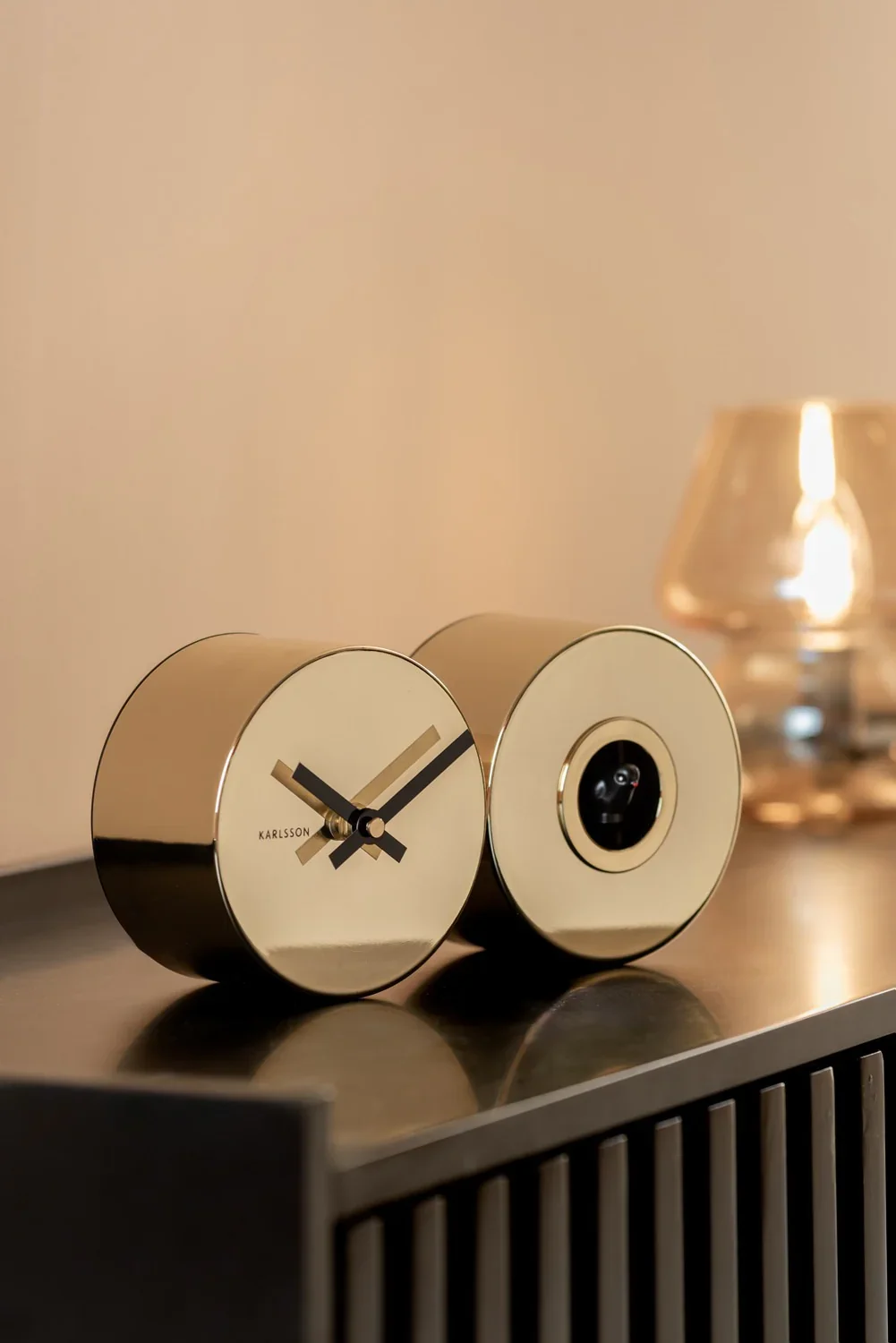 Karlsson Duo Cuckoo Wall Clock - Gold Plated - Image 2