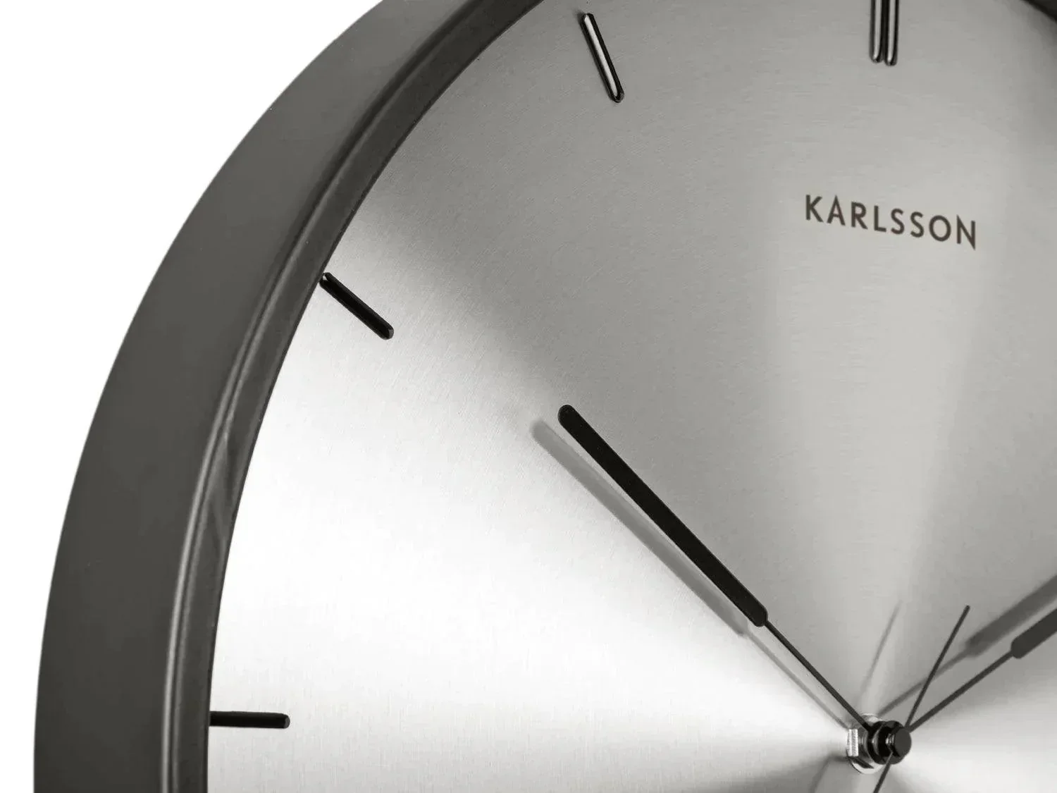 Karlsson 'FINESSE' Wall Clock - Nickel - Image 4