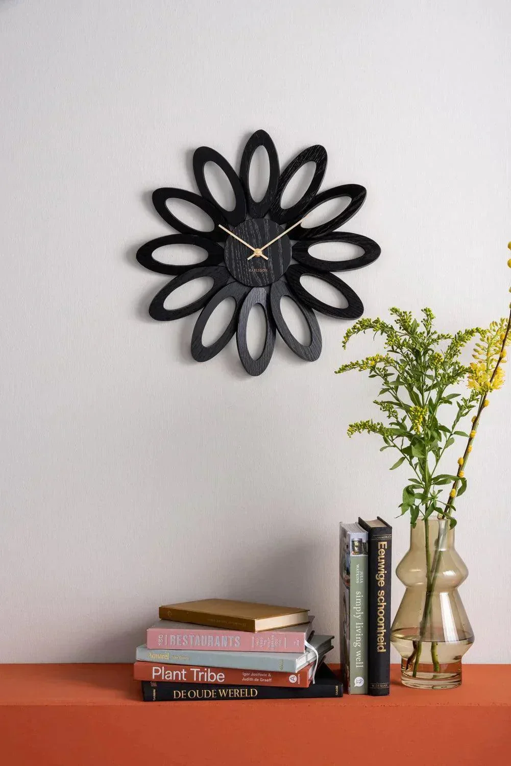 Karlsson Fiore Wall Clock - Veneer Black - Image 4