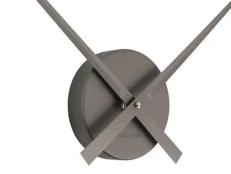 Karlsson Little Big Time Mini Wall Clock - Metallic Dark Grey - Image 3
